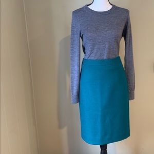 Dark teal no. 2 pencil skirt.